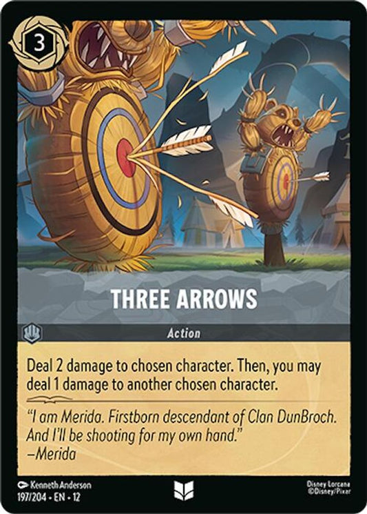 Three Arrows - 197/204 - - WILDS UNKNOWN - Lorcana - Uncommon | LAA02-85