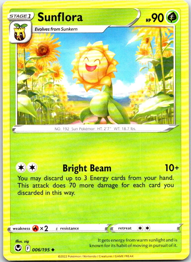 Sunflora - 006/195 - - SILVER TEMPEST - Pokemon - Uncommon | AB29-26