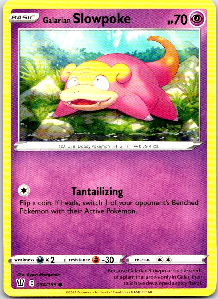 Galarian Slowpoke - 054/163 - - BATTLE STYLES - Pokemon - Common | AB96-33