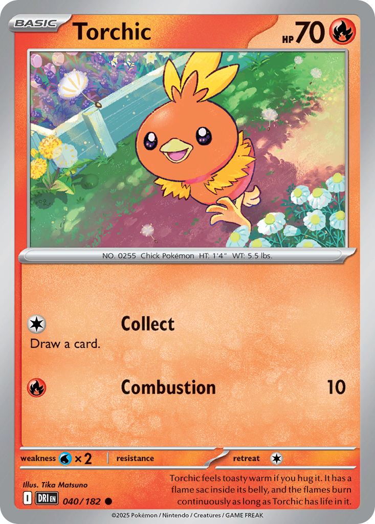 Torchic - 040/182 - - DESTINED RIVALS - Pokemon - Common | AA23-62