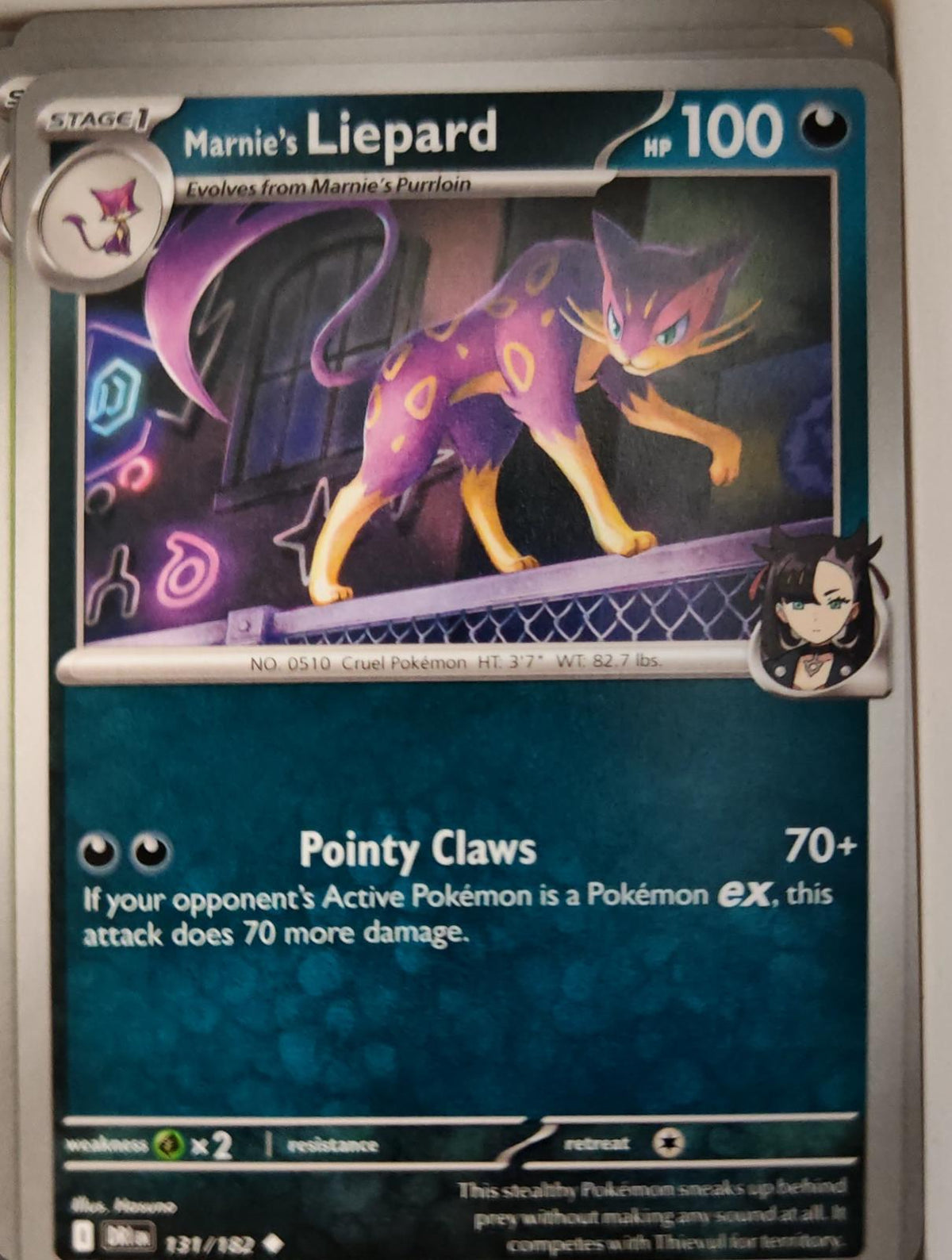 Marnie's Liepard - 131/182 - - DESTINED RIVALS - Pokemon - Uncommon | AA12-24