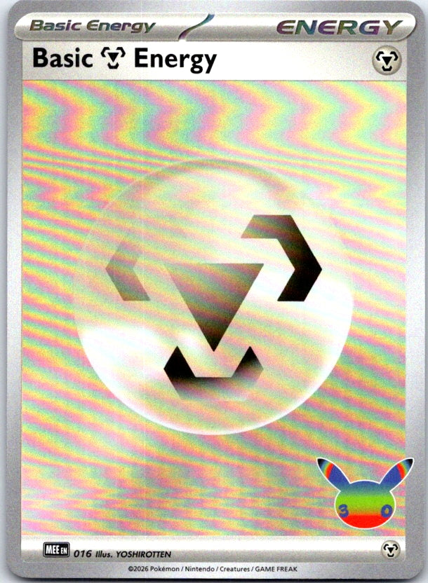 Basic Metal Energy (30th Celebration) - 016 - Holo - MEE: MEGA EVOLUTION ENERGIES - Pokemon - | AC11-28