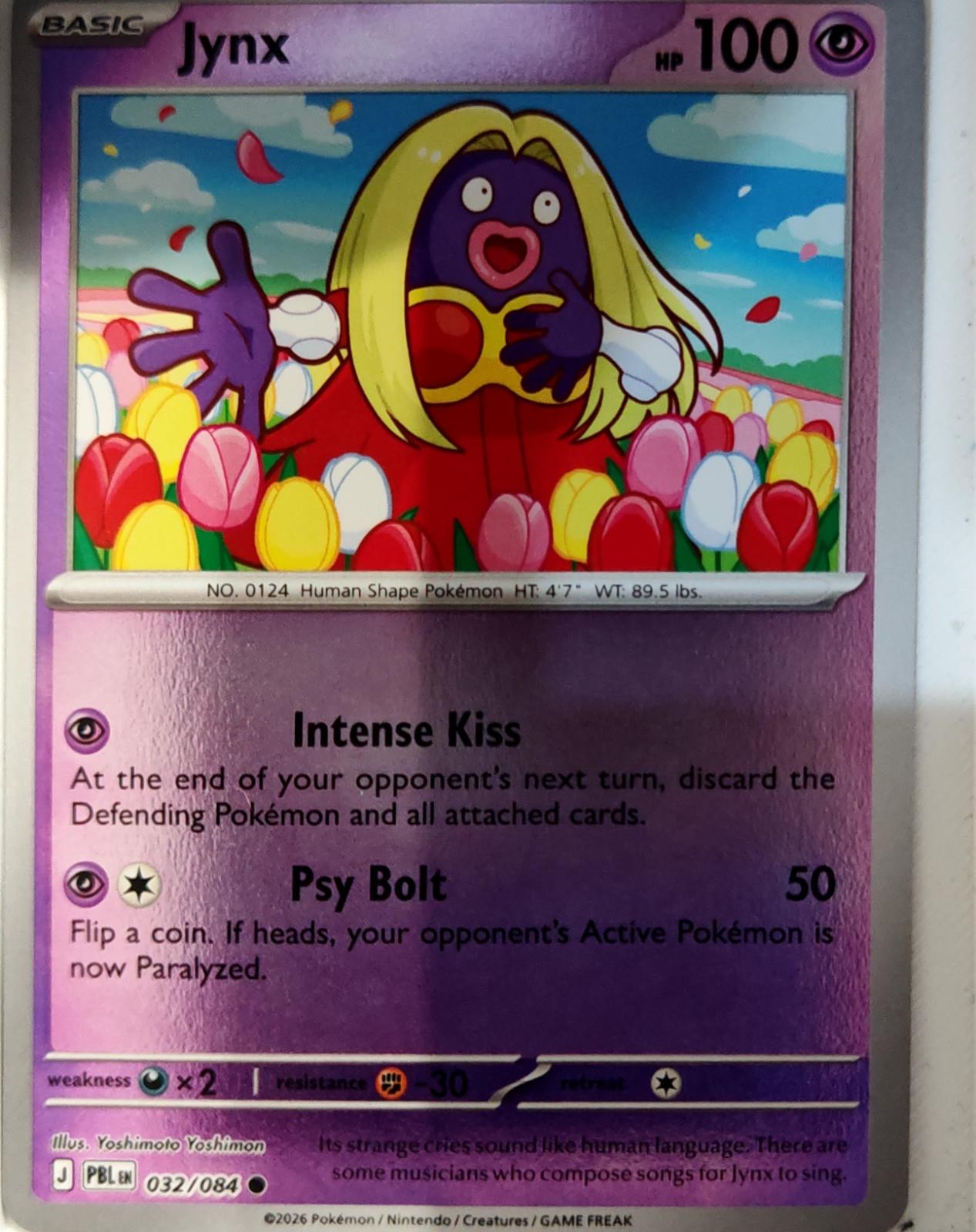 Jynx - 032/084 - Reverse Holo - PITCH BLACK - Pokemon - Common | AA72-1