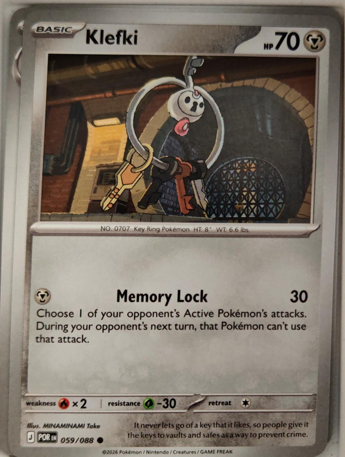 Klefki - 059/088 - - PERFECT ORDER - Pokemon - Common | AA11-7