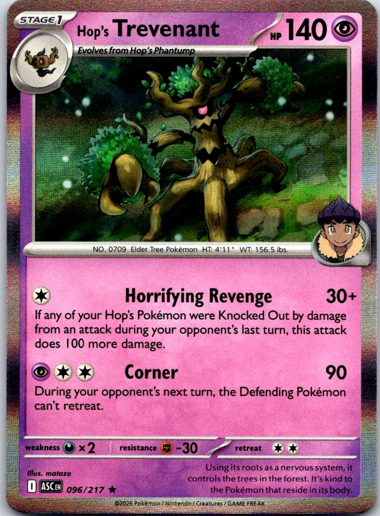 Hop's Trevenant - 096/217 - Holo - ASCENDED HEROES - Pokemon - Rare | AA122-13