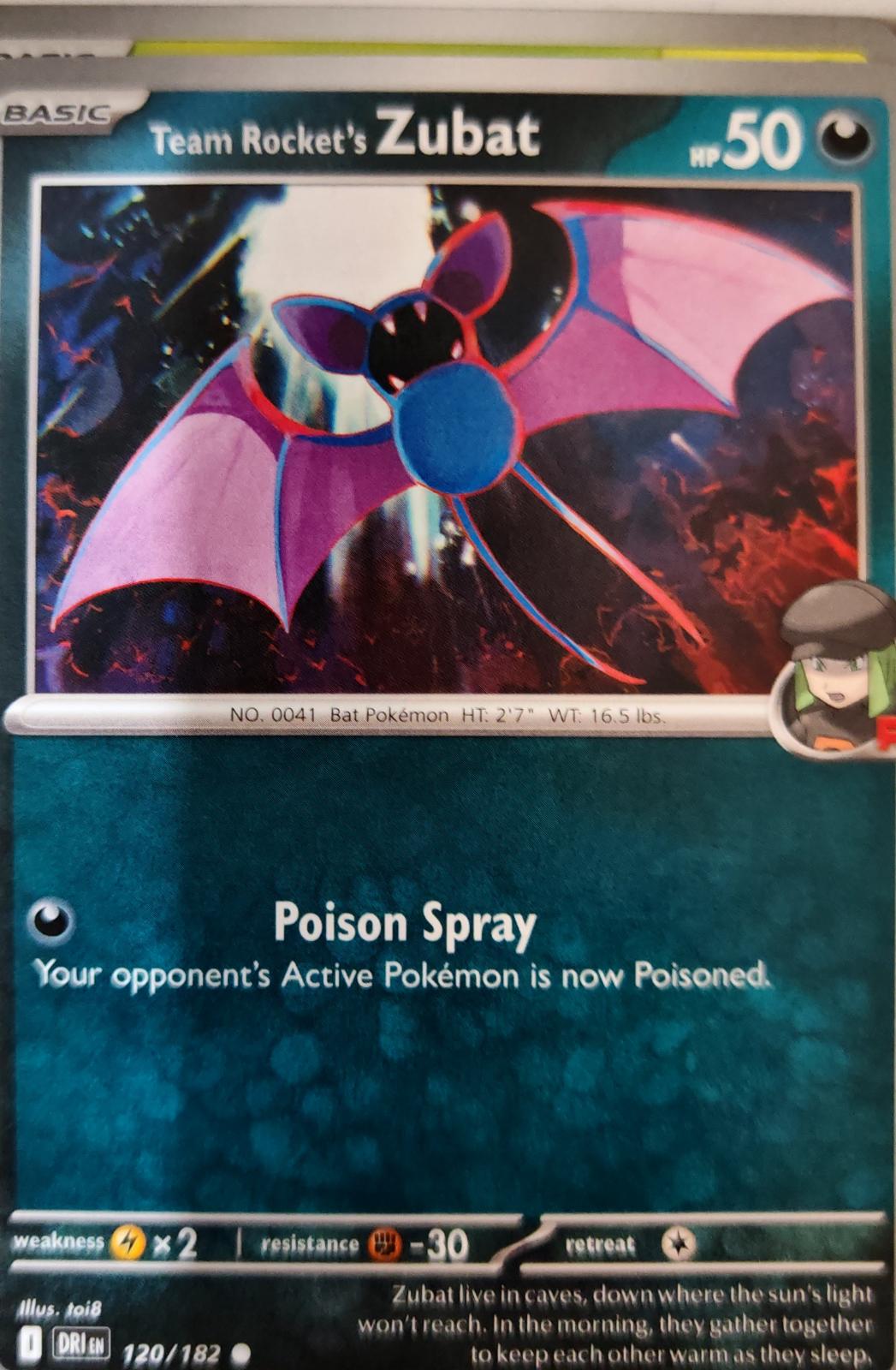 Team Rocket's Zubat - 120/182 - - DESTINED RIVALS - Pokemon - Common | AA07-64
