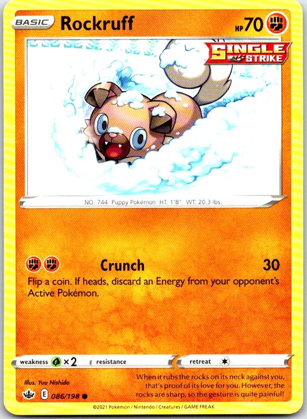Rockruff - 086/198 - - CHILLING REIGN - Pokemon - Common | AC17-23