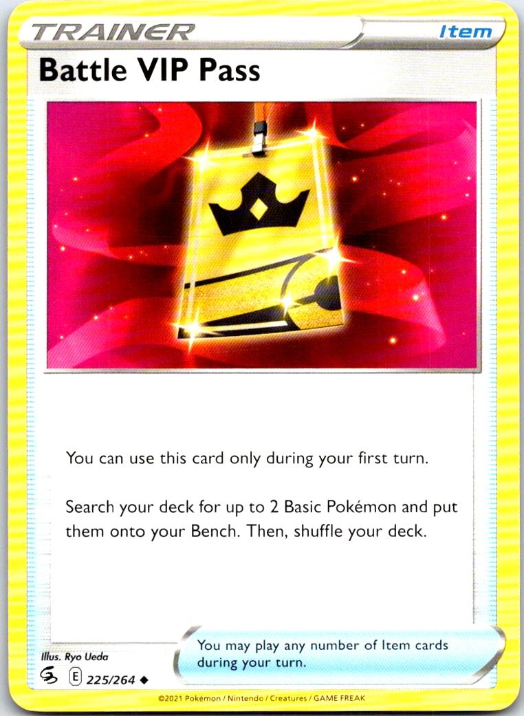Battle VIP Pass - 225/264 - - FUSION STRIKE - Pokemon - Uncommon | AB25-41