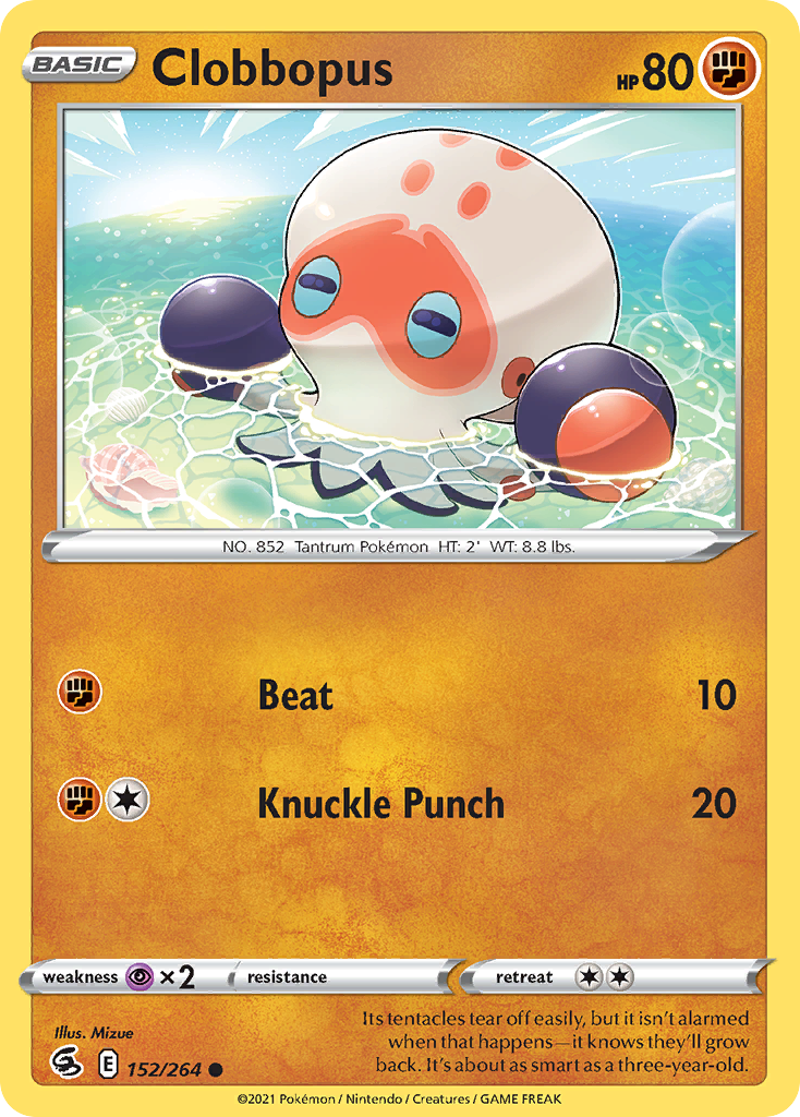 Clobbopus - 152/264 - Reverse Holo - FUSION STRIKE - Pokemon - Common | AA22-22