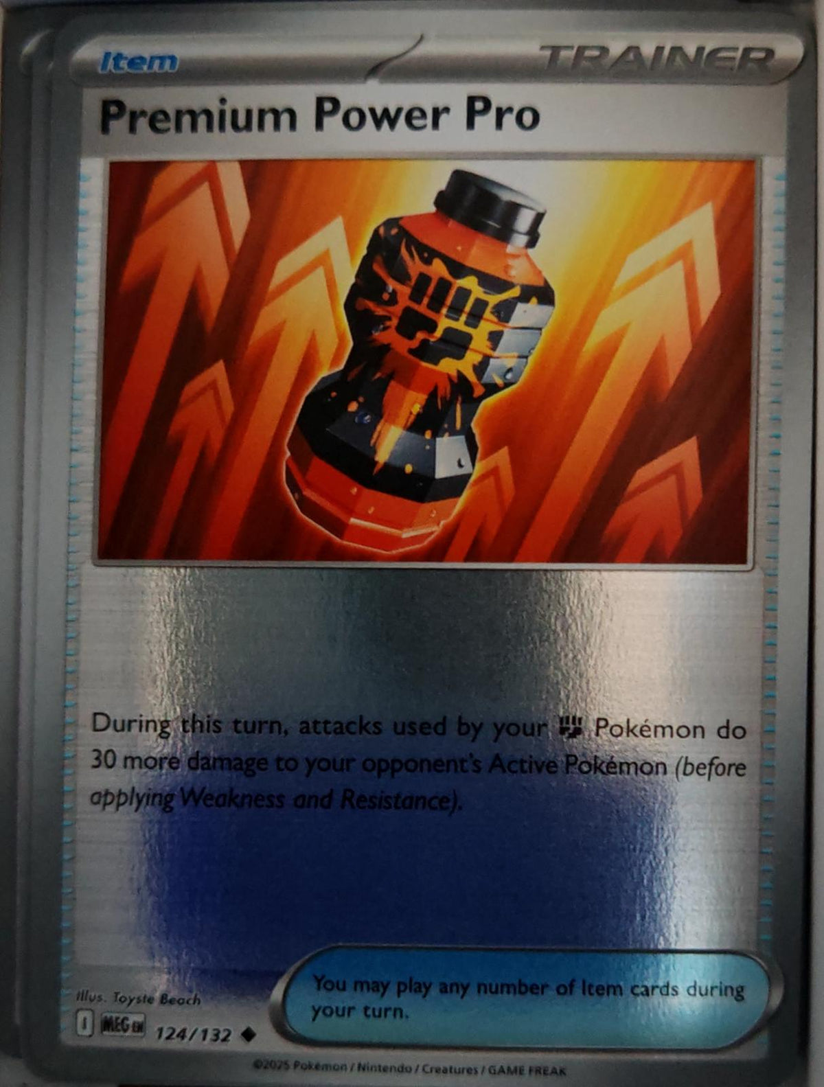 Premium Power Pro - 124/132 - Reverse Holo - MEGA EVOLUTION - Pokemon - | AA59-9