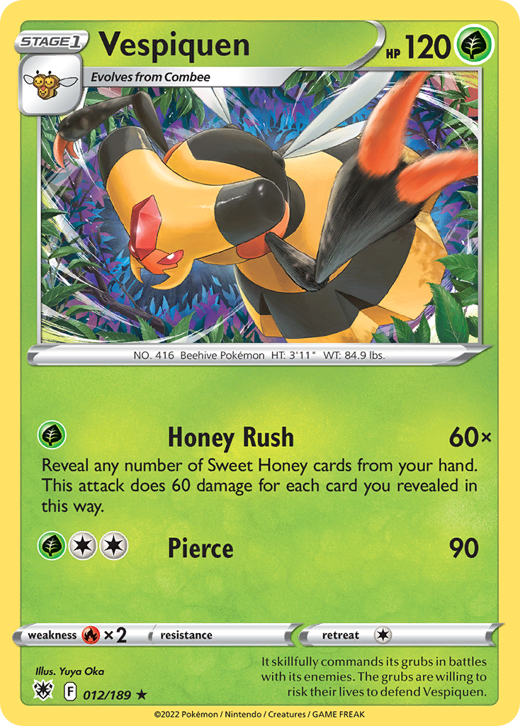 Vespiquen - 012/189 - - ASTRAL RADIANCE - Pokemon - Rare | AA89-24