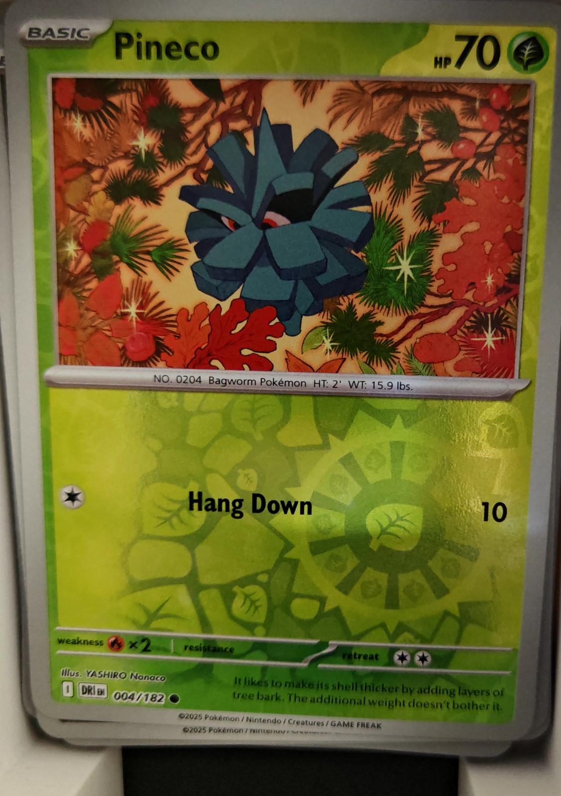 Pineco - 004/182 - Reverse Holo - DESTINED RIVALS - Pokemon - Common | AA19-30