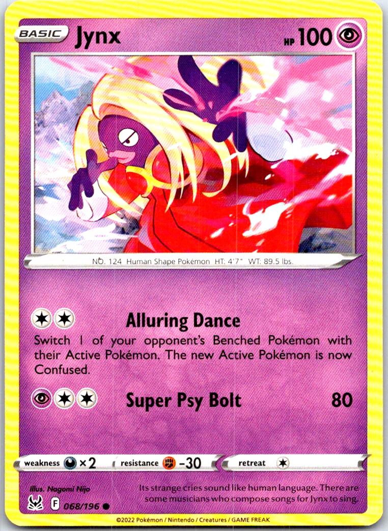 Jynx - 068/196 - - LOST ORIGIN - Pokemon - Common | AB91-50