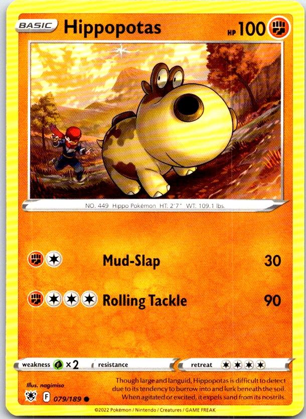 Hippopotas - 079/189 - - ASTRAL RADIANCE - Pokemon - Common | AC02-28