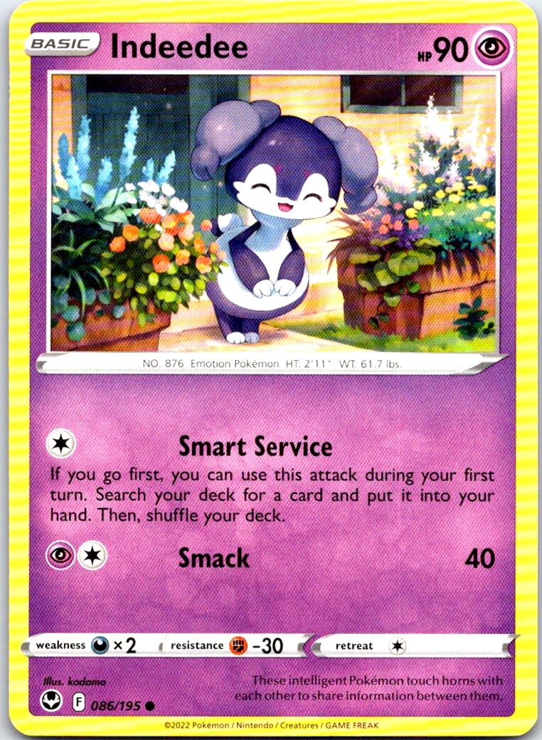 Indeedee - 086/195 - - SILVER TEMPEST - Pokemon - Common | AB29-14