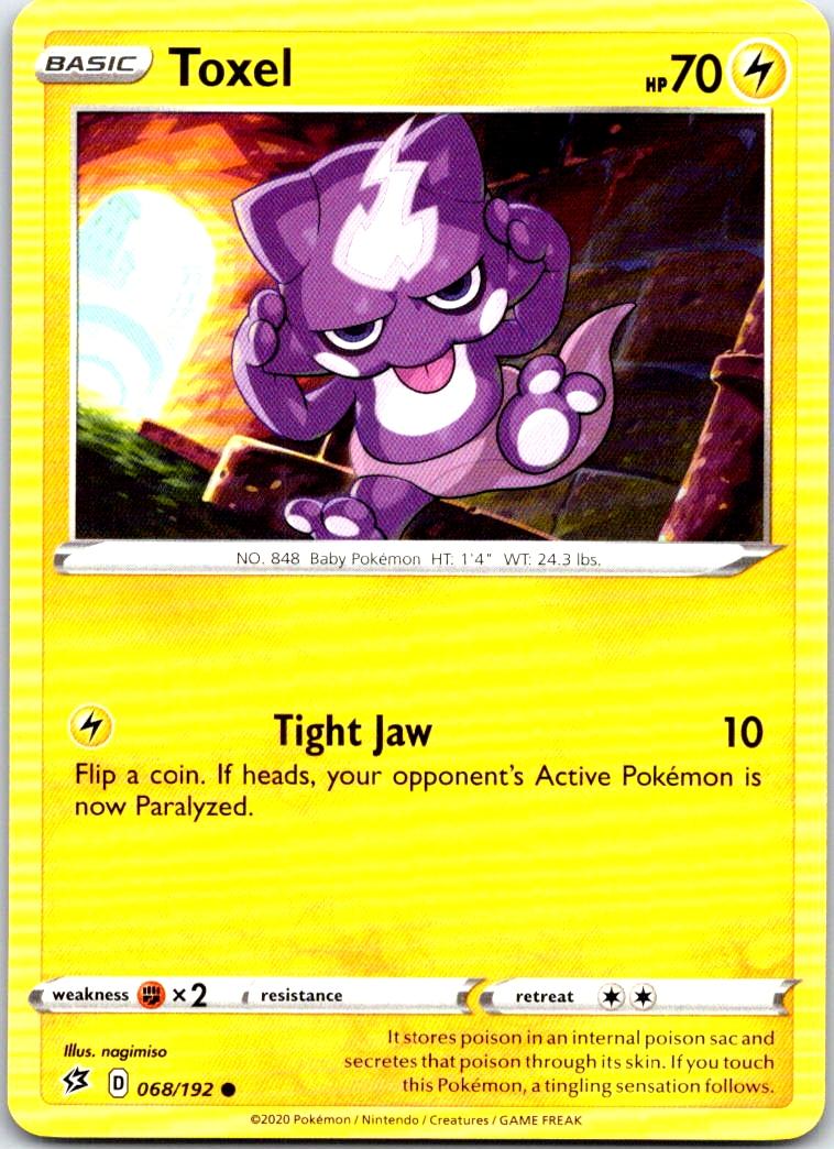 Toxel - 068/192 - - REBEL CLASH - Pokemon - Common | AB76-33