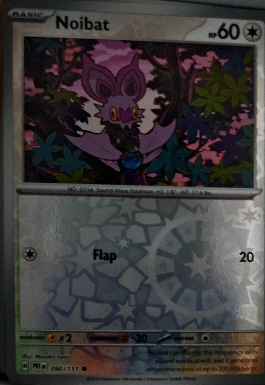 Noibat - 090/131 - Reverse Holo - PRISMATIC EVOLUTIONS - Pokemon - | AA63-28