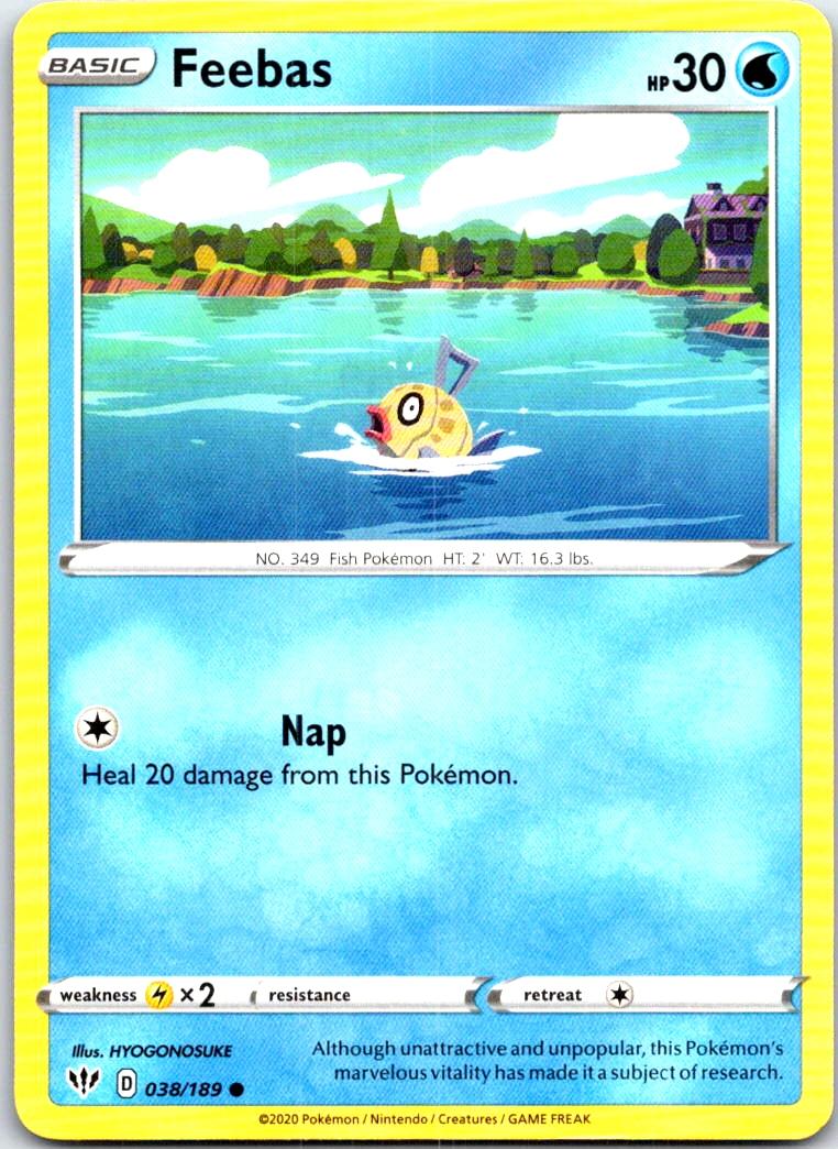 Feebas - 038/189 - - DARKNESS ABLAZE - Pokemon - Common | AB97-44