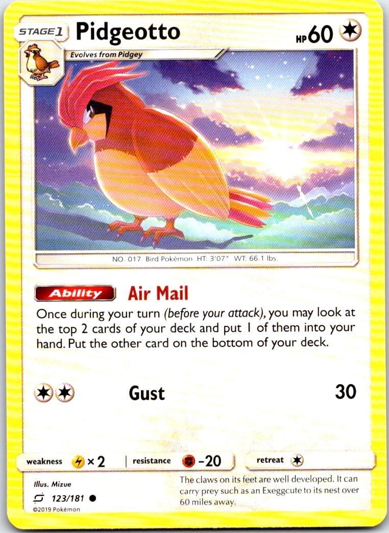 Pidgeotto - 123/181 - - TEAM UP - Pokemon - Common | AB73-49