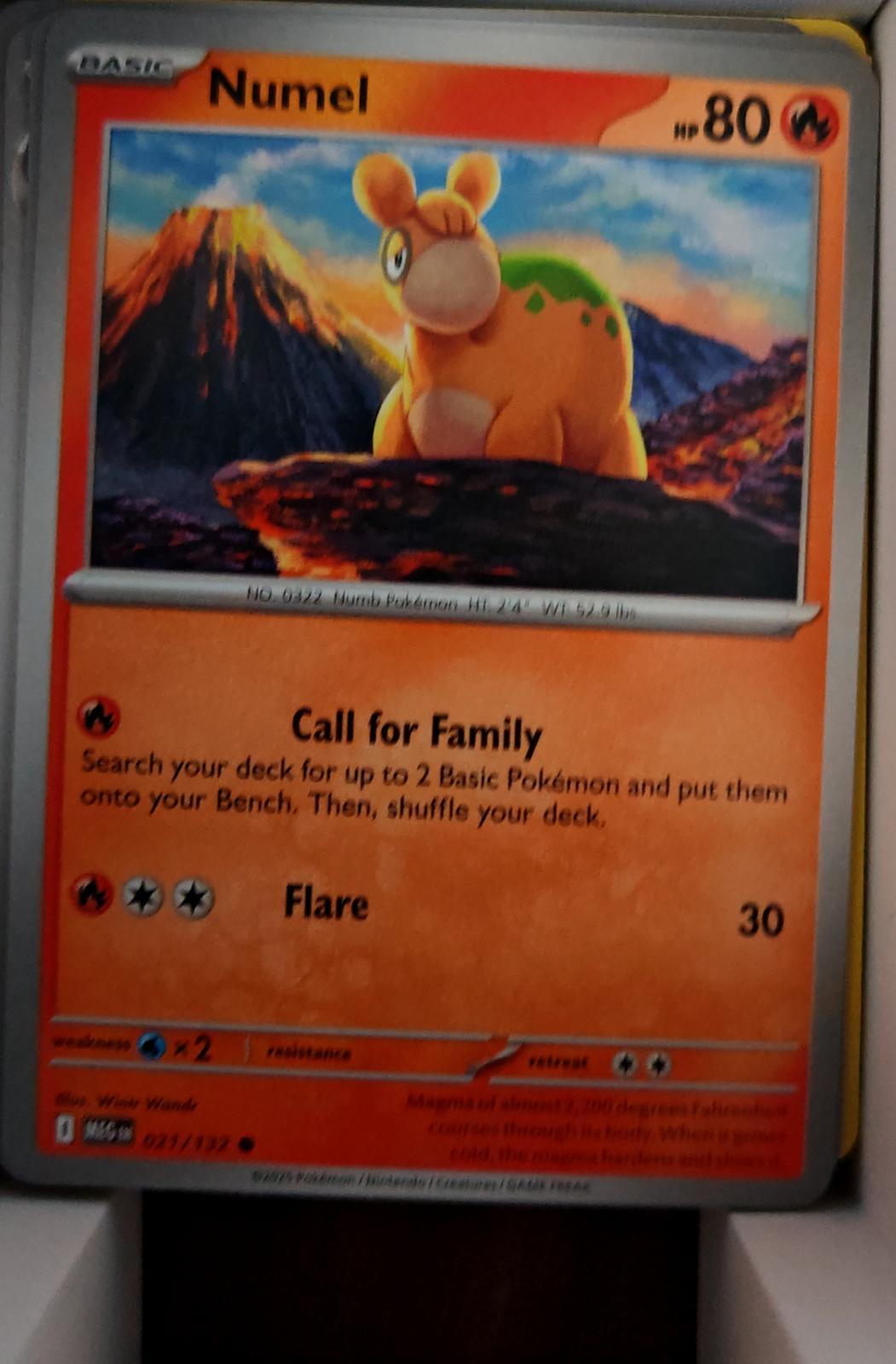 Numel - 021/132 - - MEGA EVOLUTION - Pokemon - Common | AA57-44