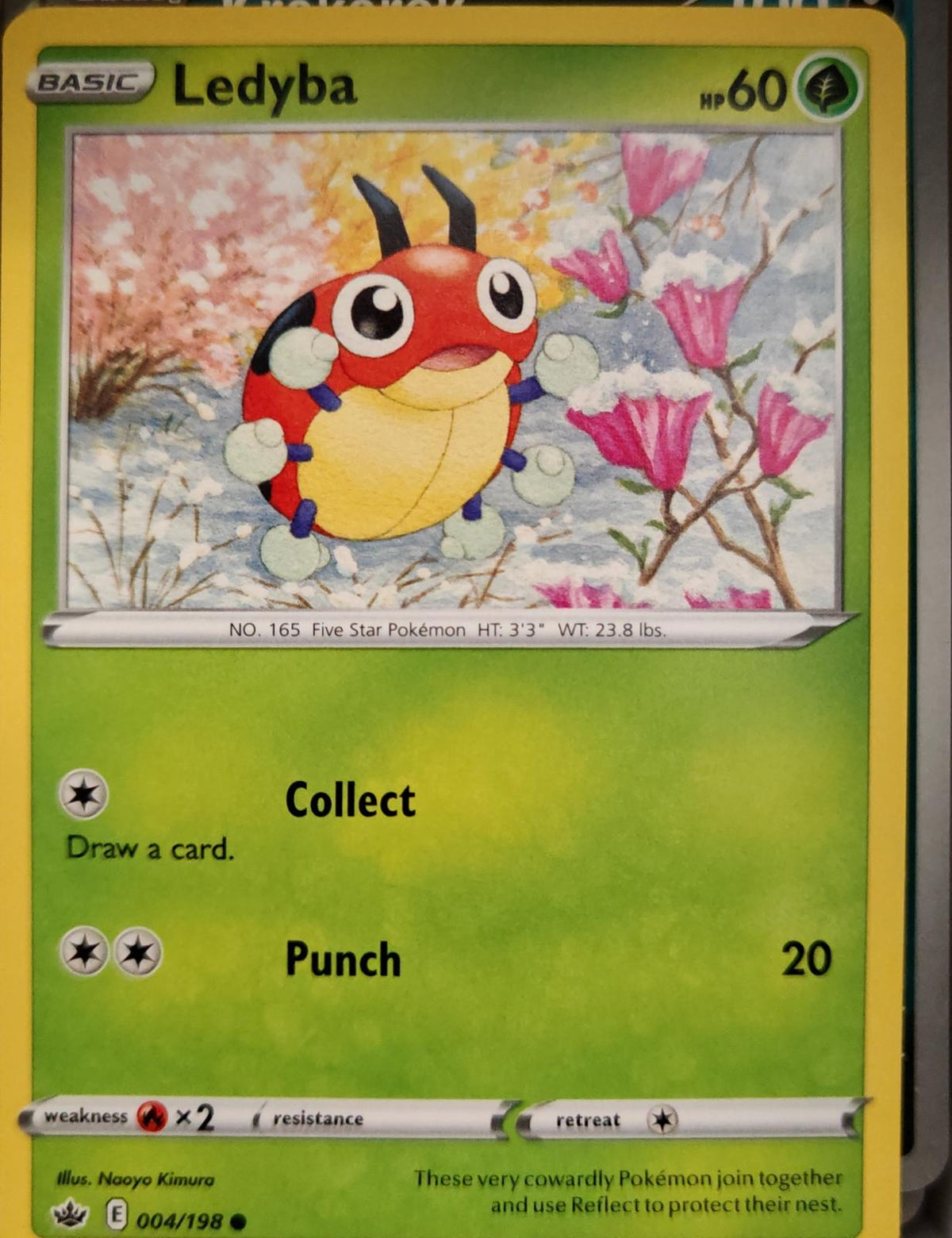 Ledyba - 004/198 - - CHILLING REIGN - Pokemon - Common | AA03-62