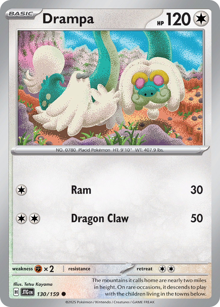 Drampa - 130/159 - Reverse Holo - JOURNEY TOGETHER - Pokemon - Common | AA22-53