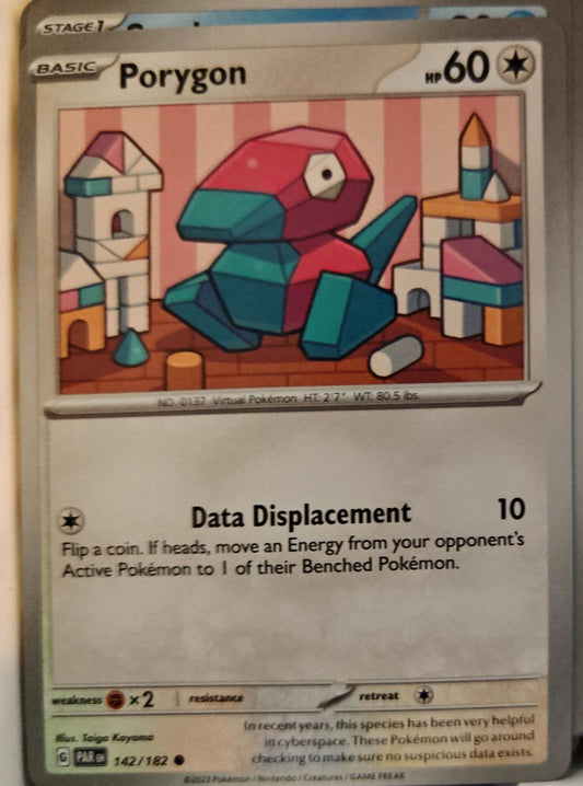 Porygon - 142/182 - - PARADOX RIFT - Pokemon - Common | AA01-87