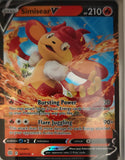 Simisear V - 027/172 - Holo - BRILLIANT STARS - Pokemon - V Rare | AA33-7