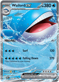 Wailord ex - 016/084 - Holo - PITCH BLACK - Pokemon - Double Rare | AA37-19