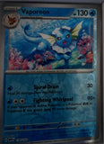 Vaporeon - 134/165 - Reverse Holo - 151 - Pokemon - Rare | AA61-44