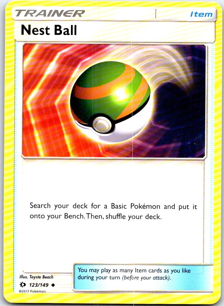 Nest Ball - 123/149 - - SM BASE SET - Pokemon - Uncommon | AB63-20