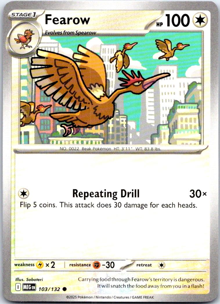 Fearow - 103/132 - - MEGA EVOLUTION - Pokemon - Common | AB70-4