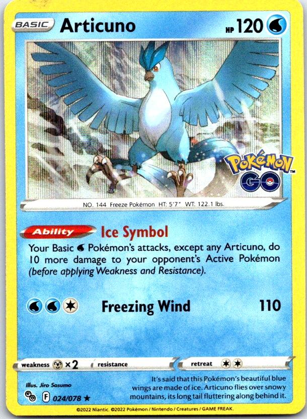 Articuno - 024/078 - Holo - POKEMON GO - Pokemon - Rare | AC12-35
