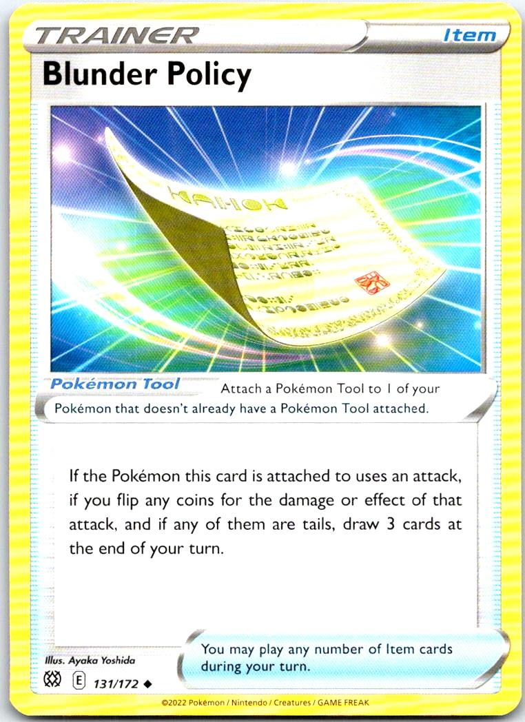 Blunder Policy - 131/172 - - BRILLIANT STARS - Pokemon - Uncommon | AB15-43