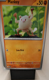 Mankey - 042/084 - - PITCH BLACK - Pokemon - Common | AA32-9