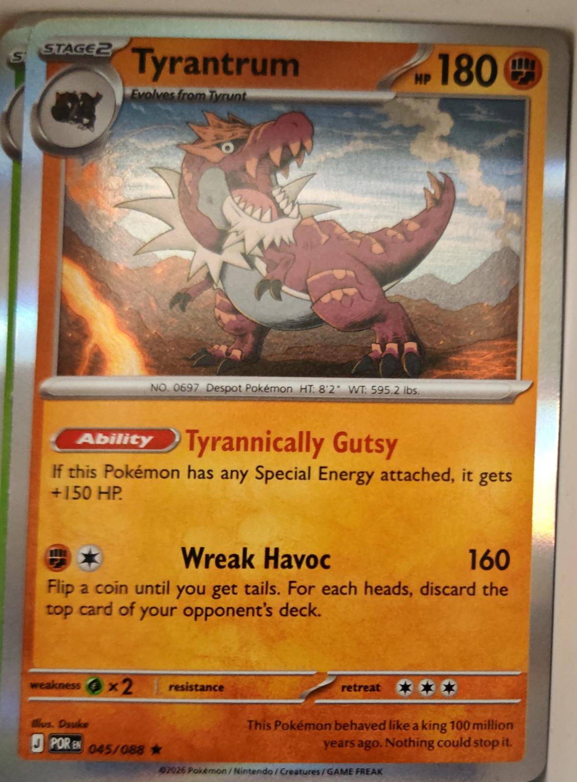 Tyrantrum - 045/088 - Holo - PERFECT ORDER - Pokemon - Rare | AA13-51