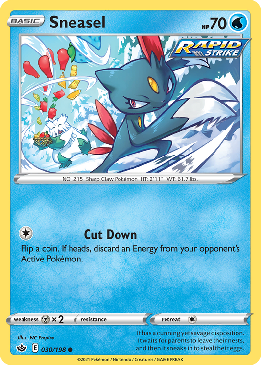 Sneasel - 030/198 - - CHILLING REIGN - Pokemon - Common | AA57-25