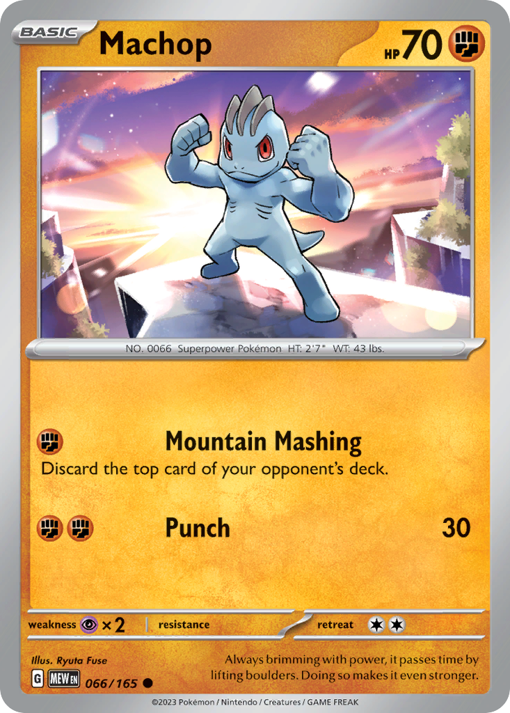 Machop - 066/165 - - 151 - Pokemon - Common | AA74-47