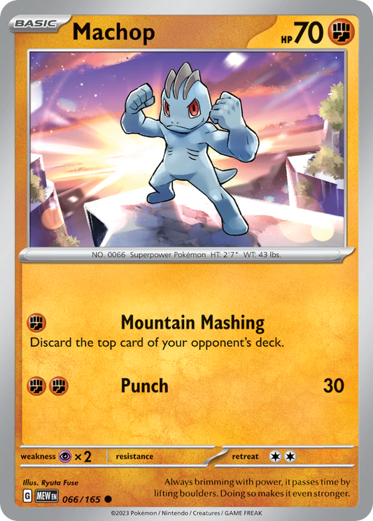 Machop - 066/165 - - 151 - Pokemon - Common | AA74-47