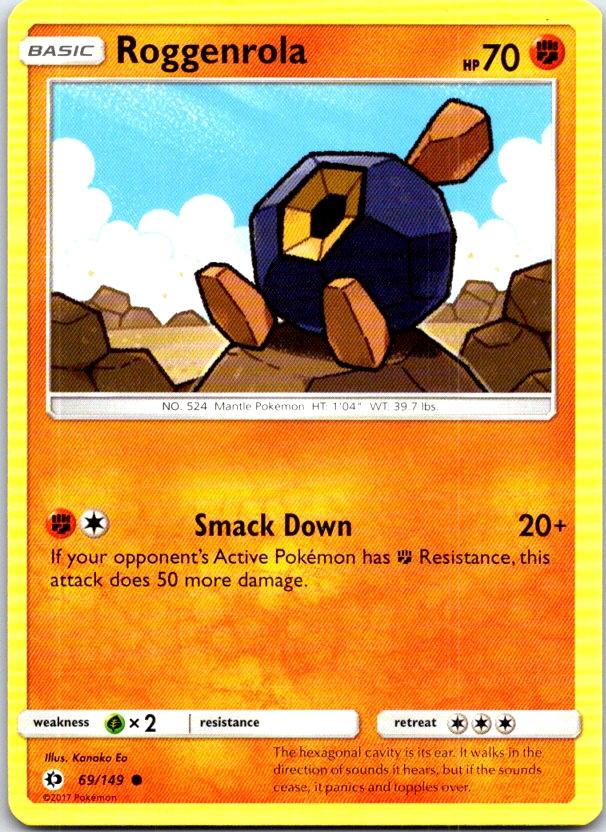 Roggenrola - 69/149 - - SM BASE SET - Pokemon - Common | AC02-30