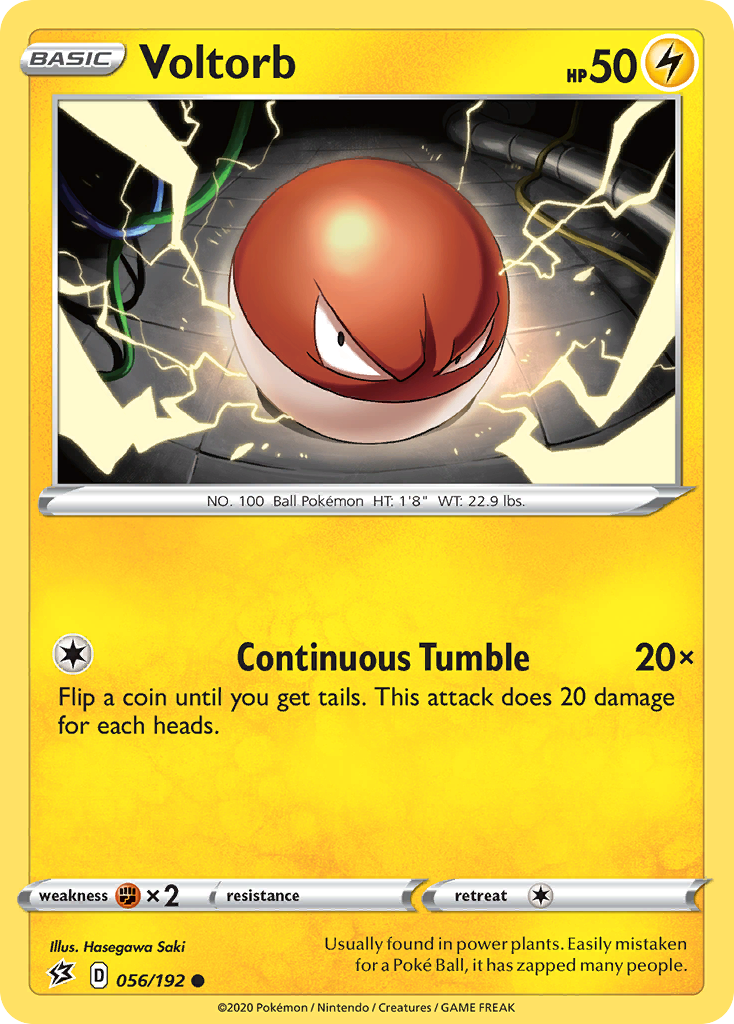 Voltorb - 056/192 - - REBEL CLASH - Pokemon - Common | AA67-43