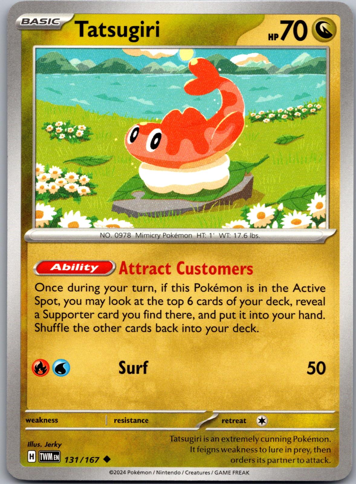 Tatsugiri - 131/167 - - TWILIGHT MASQUERADE - Pokemon - Uncommon | AA79-40