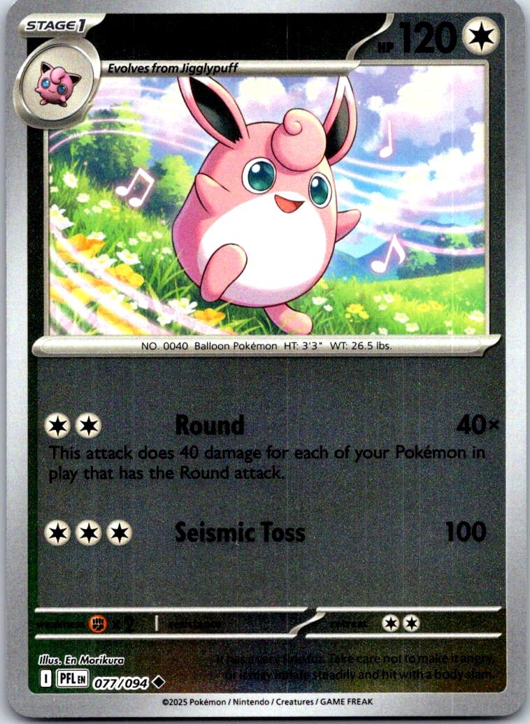 Wigglytuff - 077/094 - Reverse Holo - PHANTASMAL FLAMES - Pokemon - | AA126-22