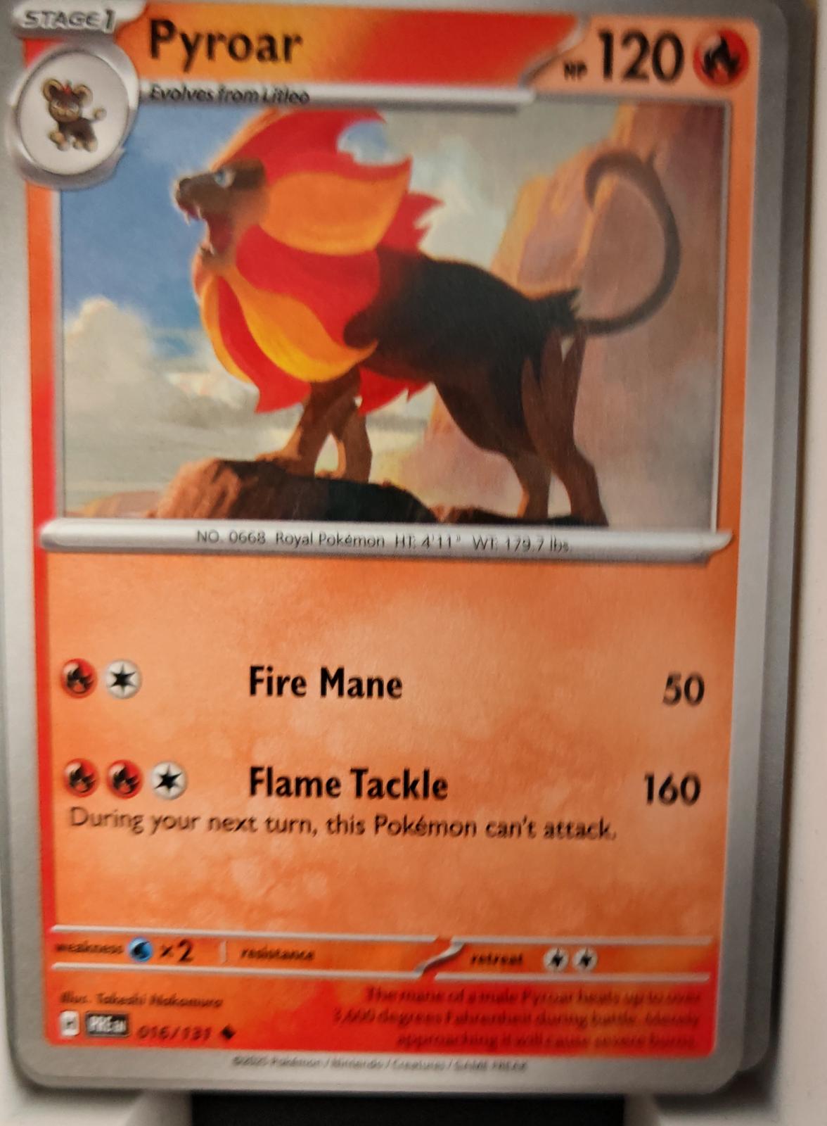 Pyroar - 016/131 - - PRISMATIC EVOLUTIONS - Pokemon - Uncommon | AA27-79