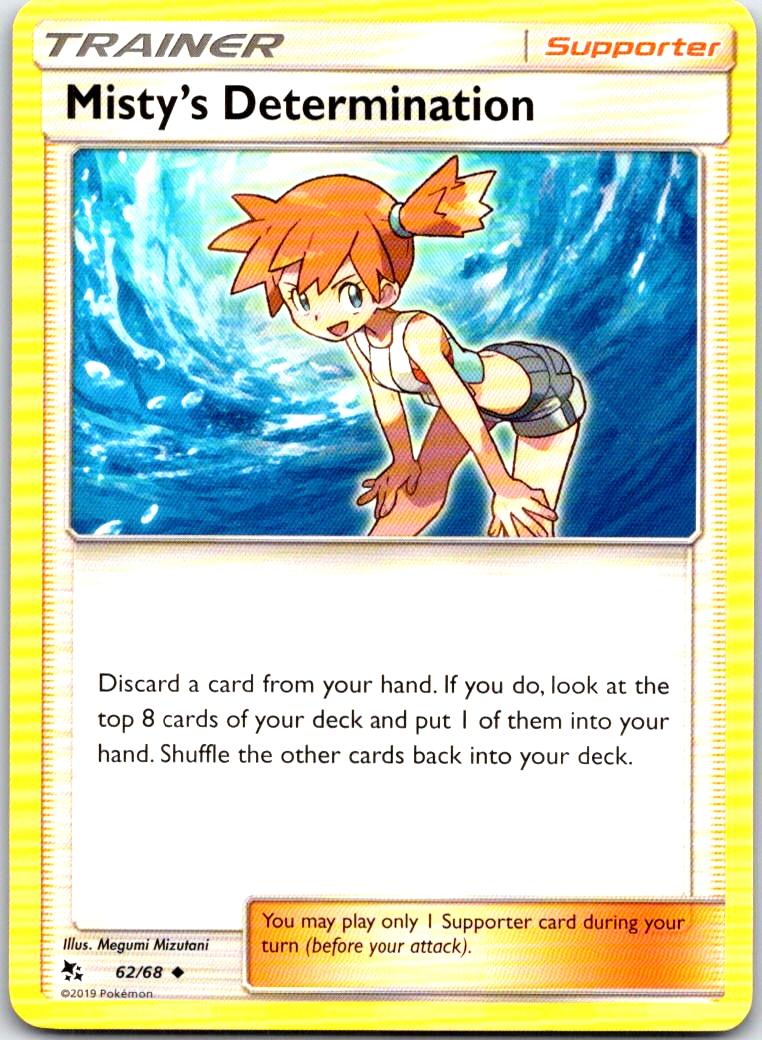 Misty's Determination - 62/68 - - HIDDEN FATES - Pokemon - Uncommon | AB22-44