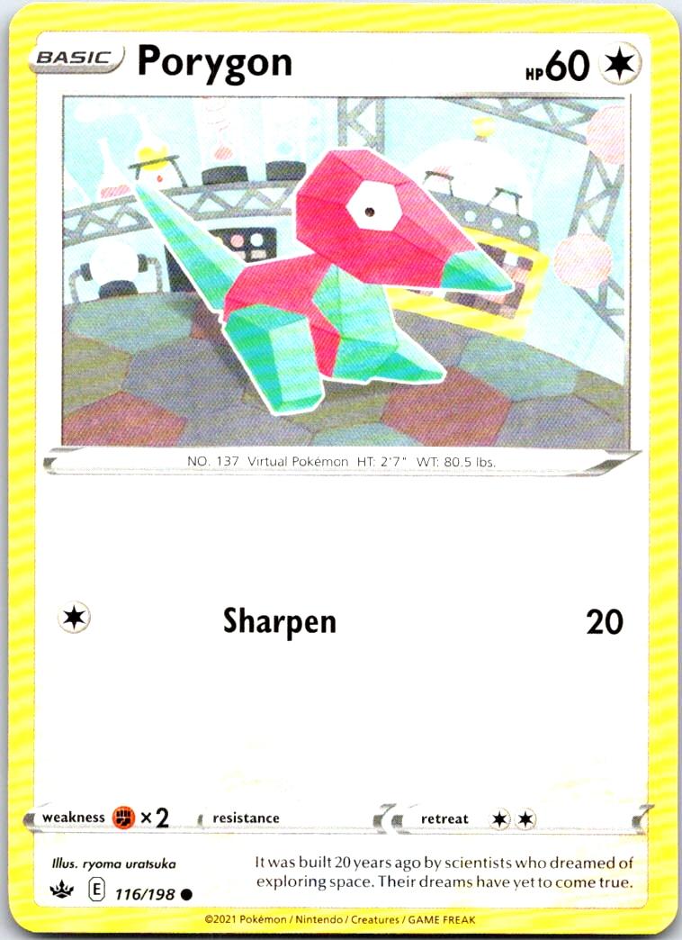Porygon - 116/198 - - CHILLING REIGN - Pokemon - Common | AB44-4