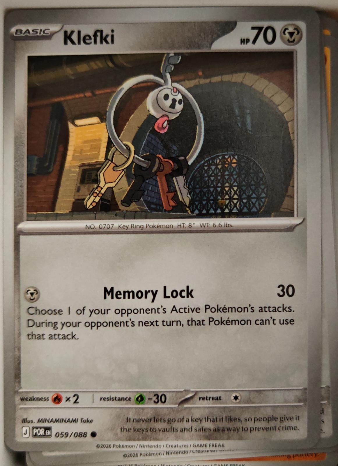 Klefki - 059/088 - - PERFECT ORDER - Pokemon - Common | AA08-35