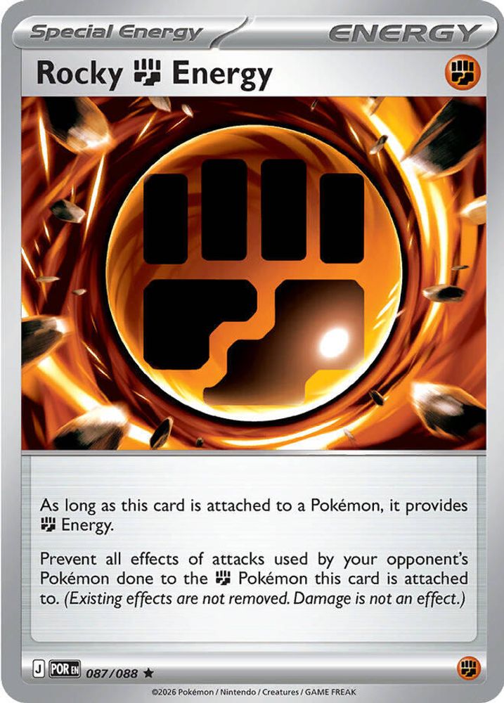 Rocky Fighting Energy - 087/088 - Holo - PERFECT ORDER - Pokemon - | AA25-31
