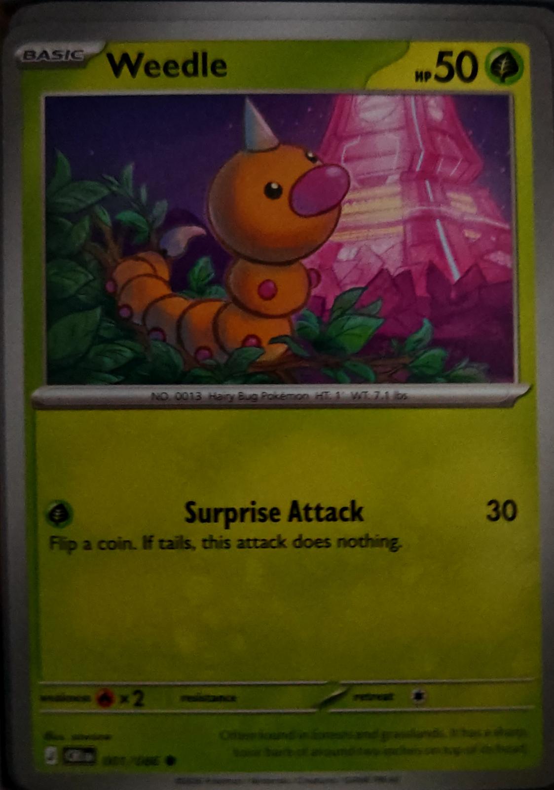 Weedle - 001/086 - - CHAOS RISING - Pokemon - Common | AA65-28