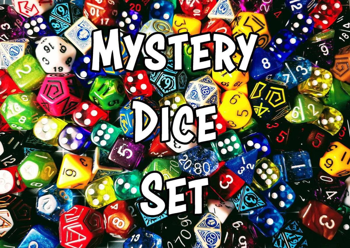 Dice Set - Mystery Set with Pouch Board Game Tabletop Gaming Gifts Accessories, RPG D&D Dice